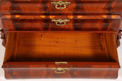 Dreamlike Louis Philippe chest of drawers, Wilhelminian style sideboard around 1880, chest of drawers, laundry chest
