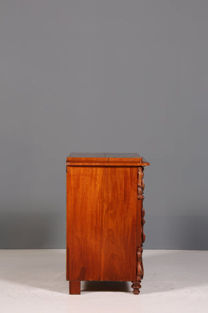 Dreamlike Louis Philippe chest of drawers, Wilhelminian style sideboard around 1880, chest of drawers, laundry chest