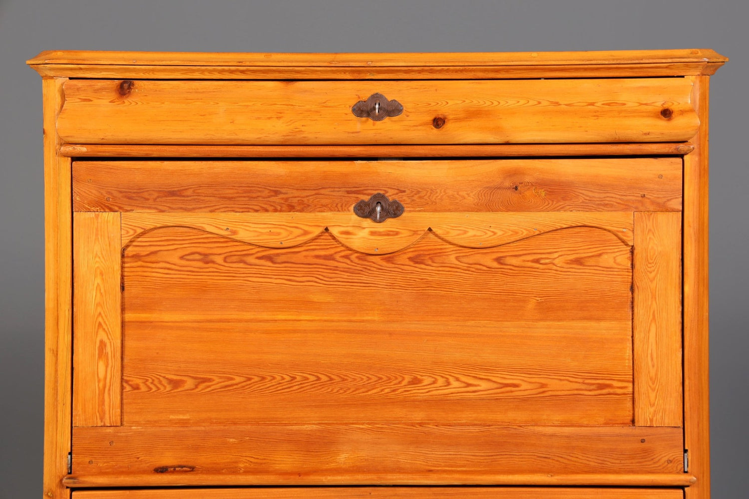Traumhafter Biedermeier Sekretär Vertiko Antik Weichholz Kommode um 1880 Schreibkommode