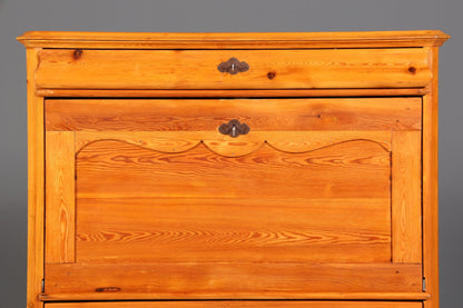 Traumhafter Biedermeier Sekretär Vertiko Antik Weichholz Kommode um 1880 Schreibkommode