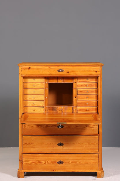 Traumhafter Biedermeier Sekretär Vertiko Antik Weichholz Kommode um 1880 Schreibkommode