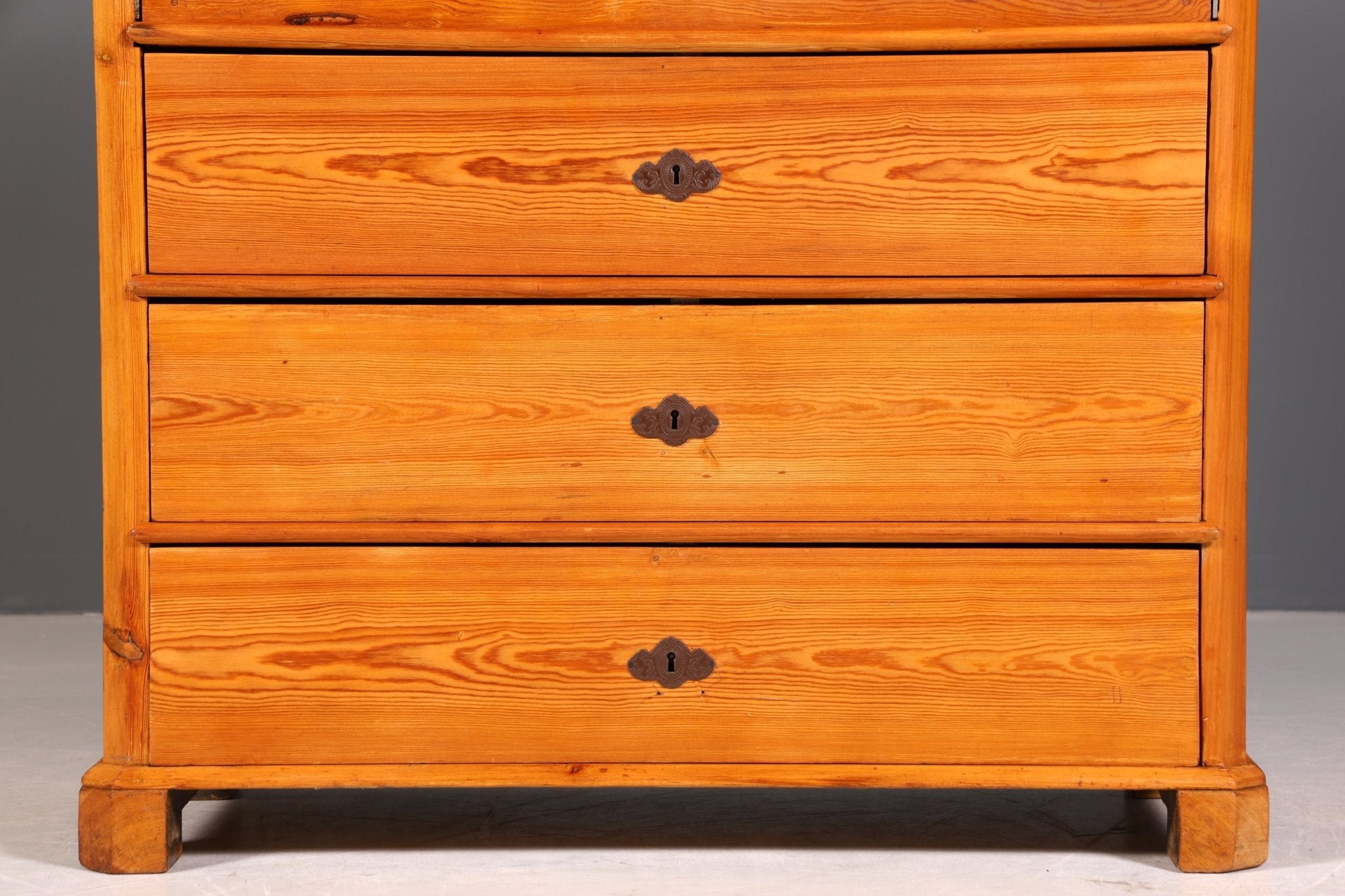 Traumhafter Biedermeier Sekretär Vertiko Antik Weichholz Kommode um 1880 Schreibkommode