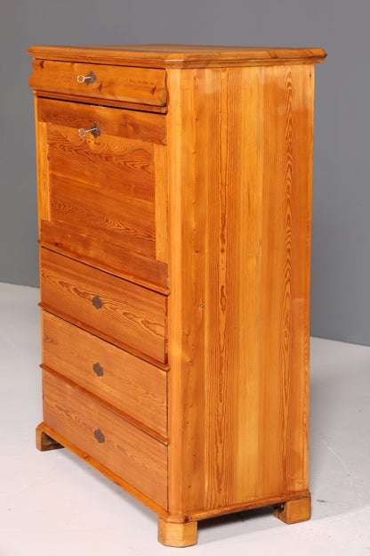 Traumhafter Biedermeier Sekretär Vertiko Antik Weichholz Kommode um 1880 Schreibkommode