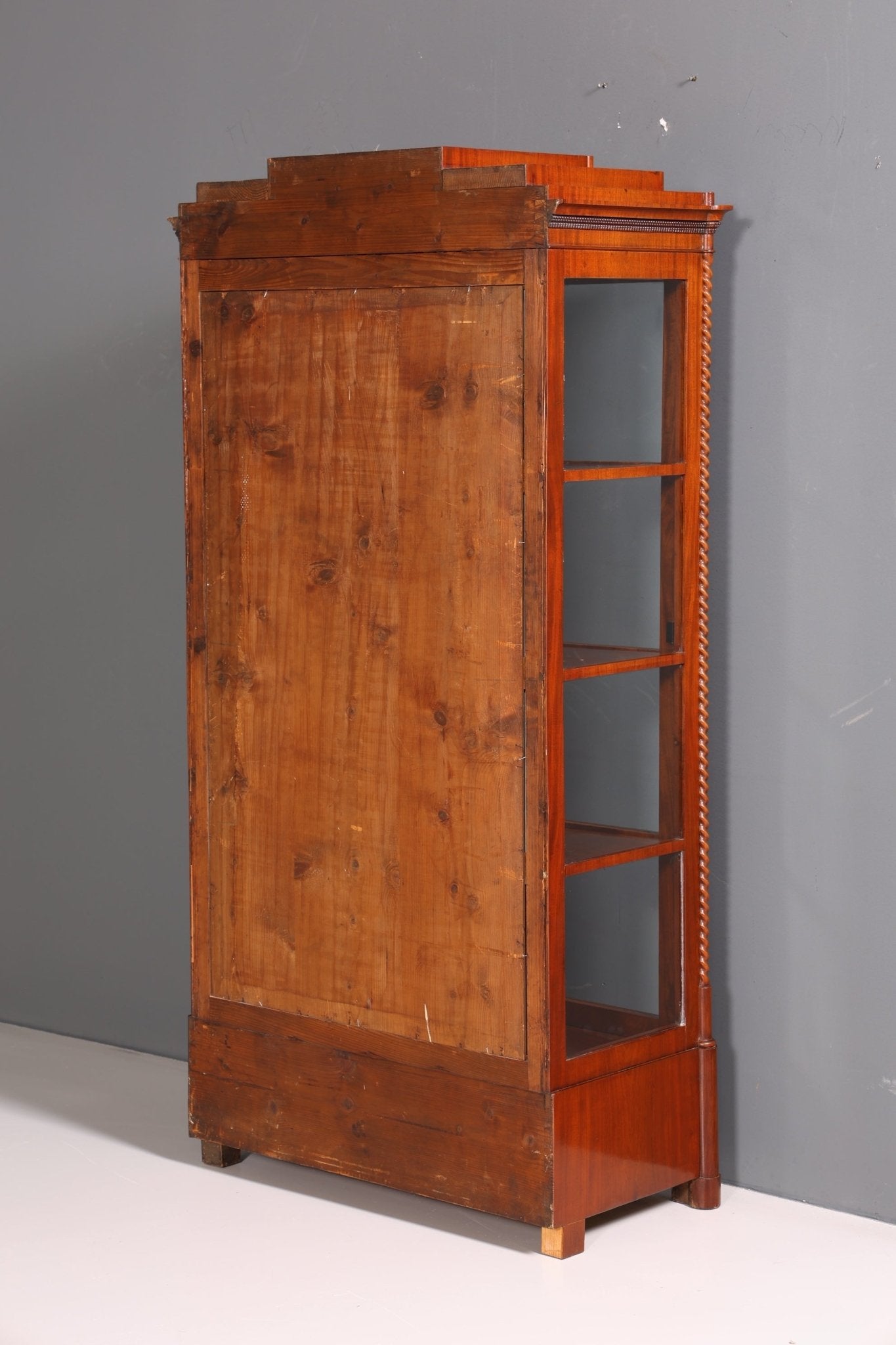 Traumhafter Original Biedermeier Vitrine um 1840 Antiker Schrank Geschirrschrank Regal