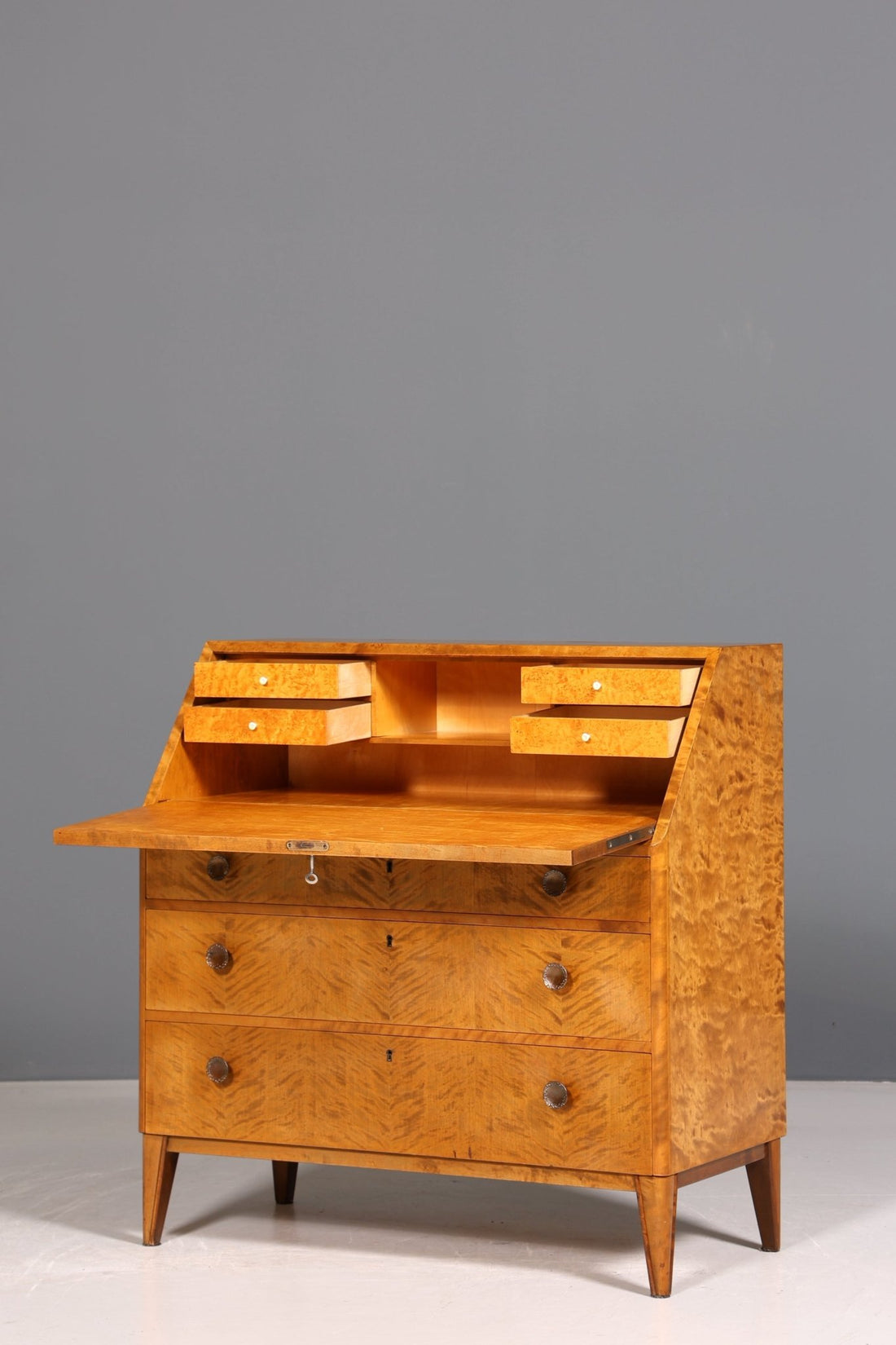 Traumhafter Sekretär um 1940 Büro Kommode echt Holz Schreibtisch Bürokommode