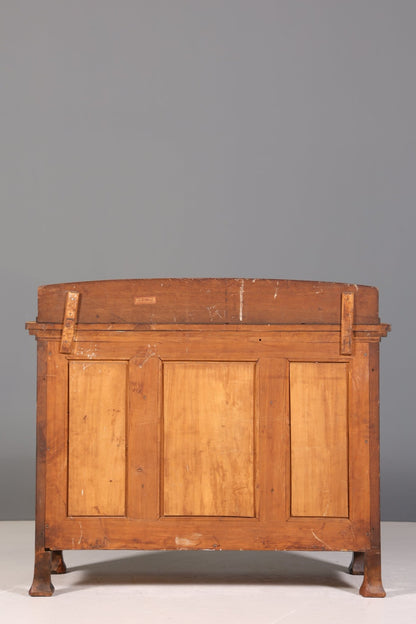 Traumhaftes Jugendstil Sideboard Antik Eiche Kredenz Schrank Buffet Anrichte