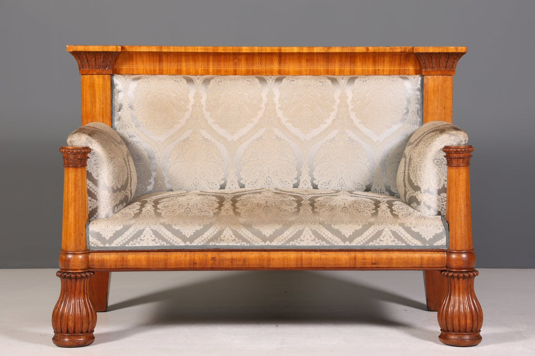 Traumhaftes Original Biedermeier Sofa Antik Couch um 1860 Canapé 2- Sitzer Sofa