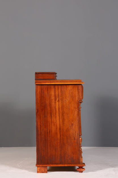 Beautiful Wilhelminian style chest of drawers Louis Philippe Vertiko walnut sideboard around 1880