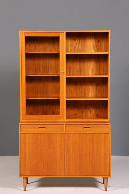 Wunderschöne Mid Century Vitrine Vintage Schrank Regal Retro Bücherregal Buchablage 60s