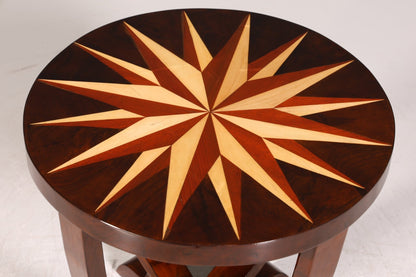 Wunderschöner Art Deco Design Tisch Luxus Couchtisch Beistelltisch Ablagetisch Holz Tisch