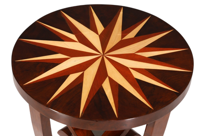 Wunderschöner Art Deco Design Tisch Luxus Couchtisch Beistelltisch Ablagetisch Holz Tisch
