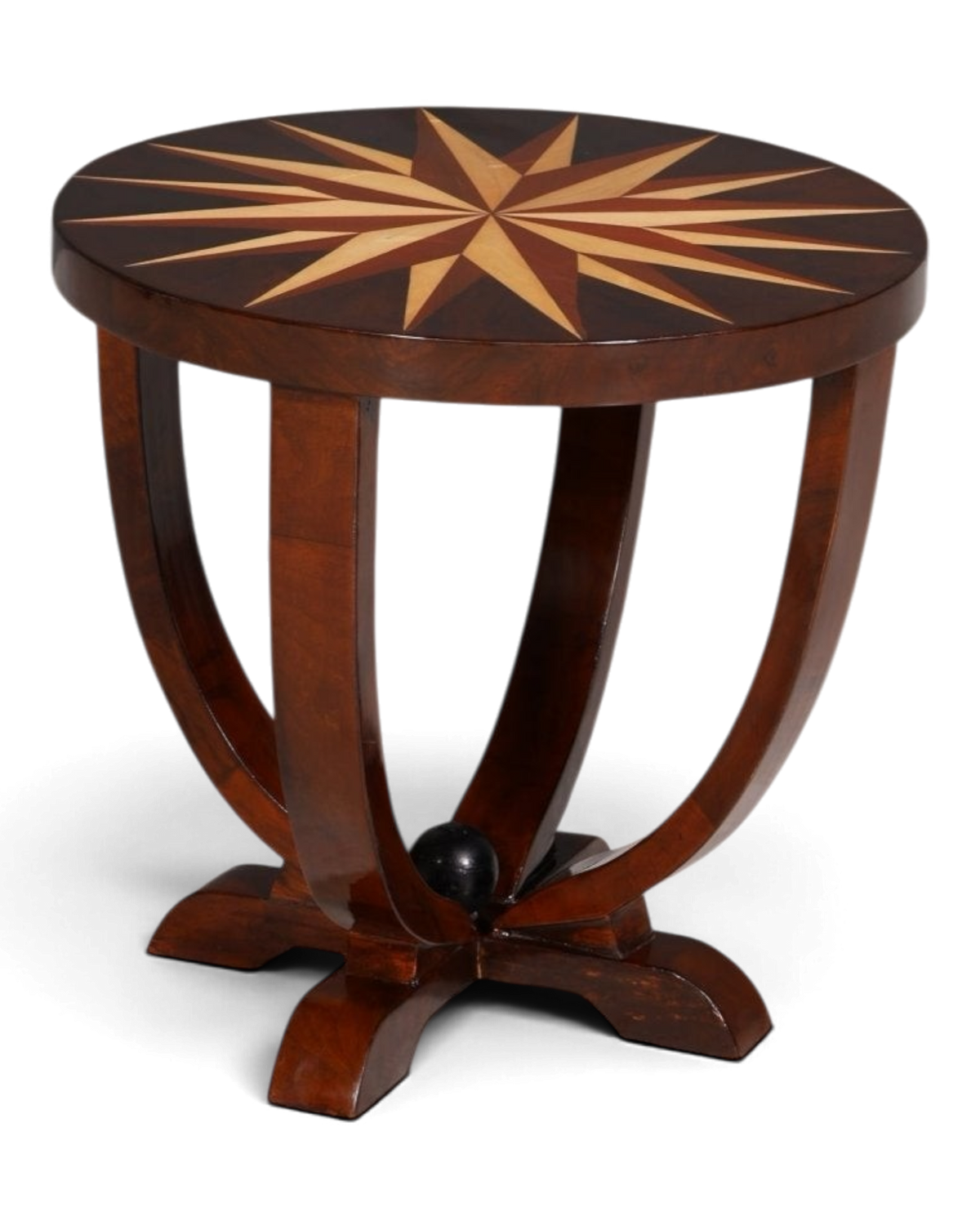 Wunderschöner Art Deco Design Tisch Luxus Couchtisch Beistelltisch Ablagetisch Holz Tisch