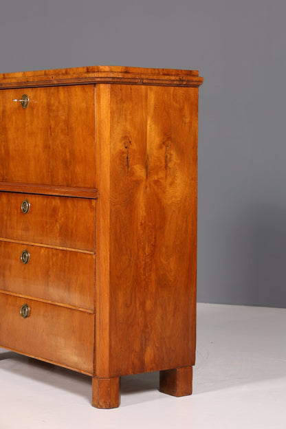 Beautiful Biedermeier Secretary Vertiko Antique Chest of Drawers Office Writing Desk