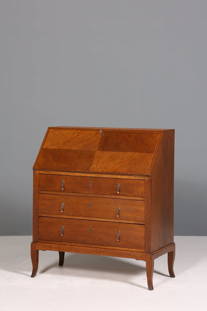 Beautiful secretary in Art Deco style antique around 1930 office chest of drawers writing desk office table