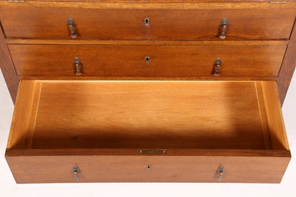 Beautiful secretary in Art Deco style antique around 1930 office chest of drawers writing desk office table