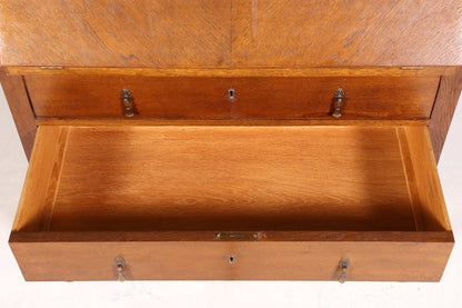 Beautiful secretary in Art Deco style antique around 1930 office chest of drawers writing desk office table