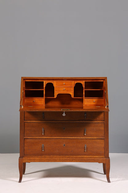 Beautiful secretary in Art Deco style antique around 1930 office chest of drawers writing desk office table
