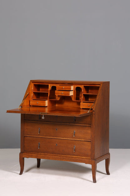 Beautiful secretary in Art Deco style antique around 1930 office chest of drawers writing desk office table