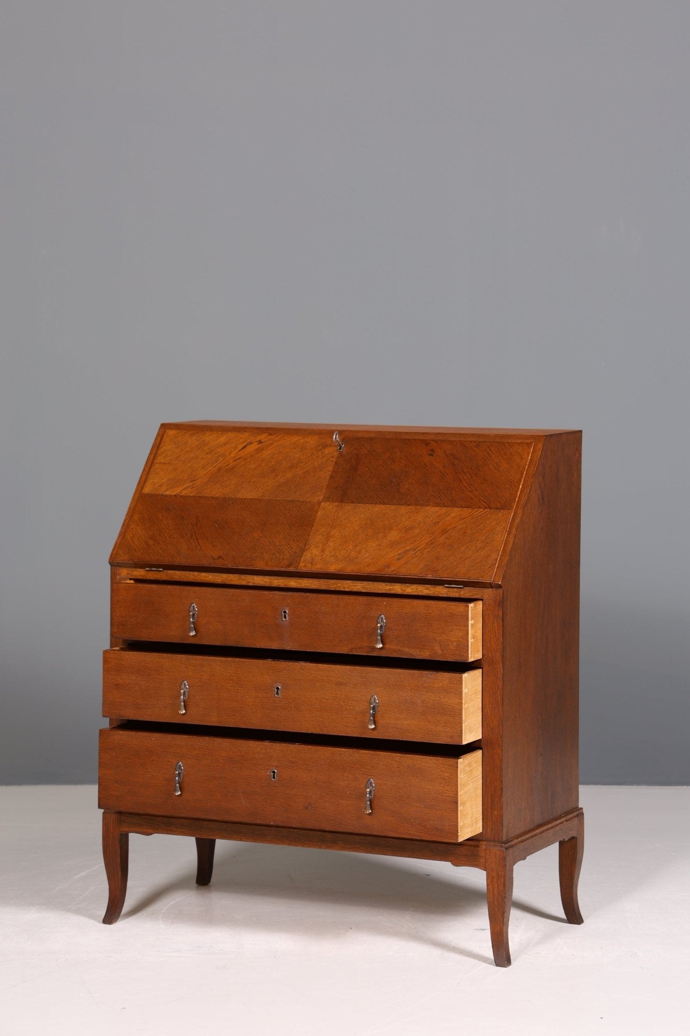 Beautiful secretary in Art Deco style antique around 1930 office chest of drawers writing desk office table