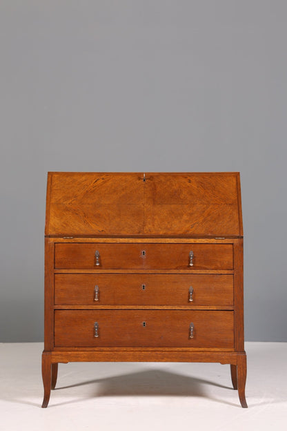 Beautiful secretary in Art Deco style antique around 1930 office chest of drawers writing desk office table