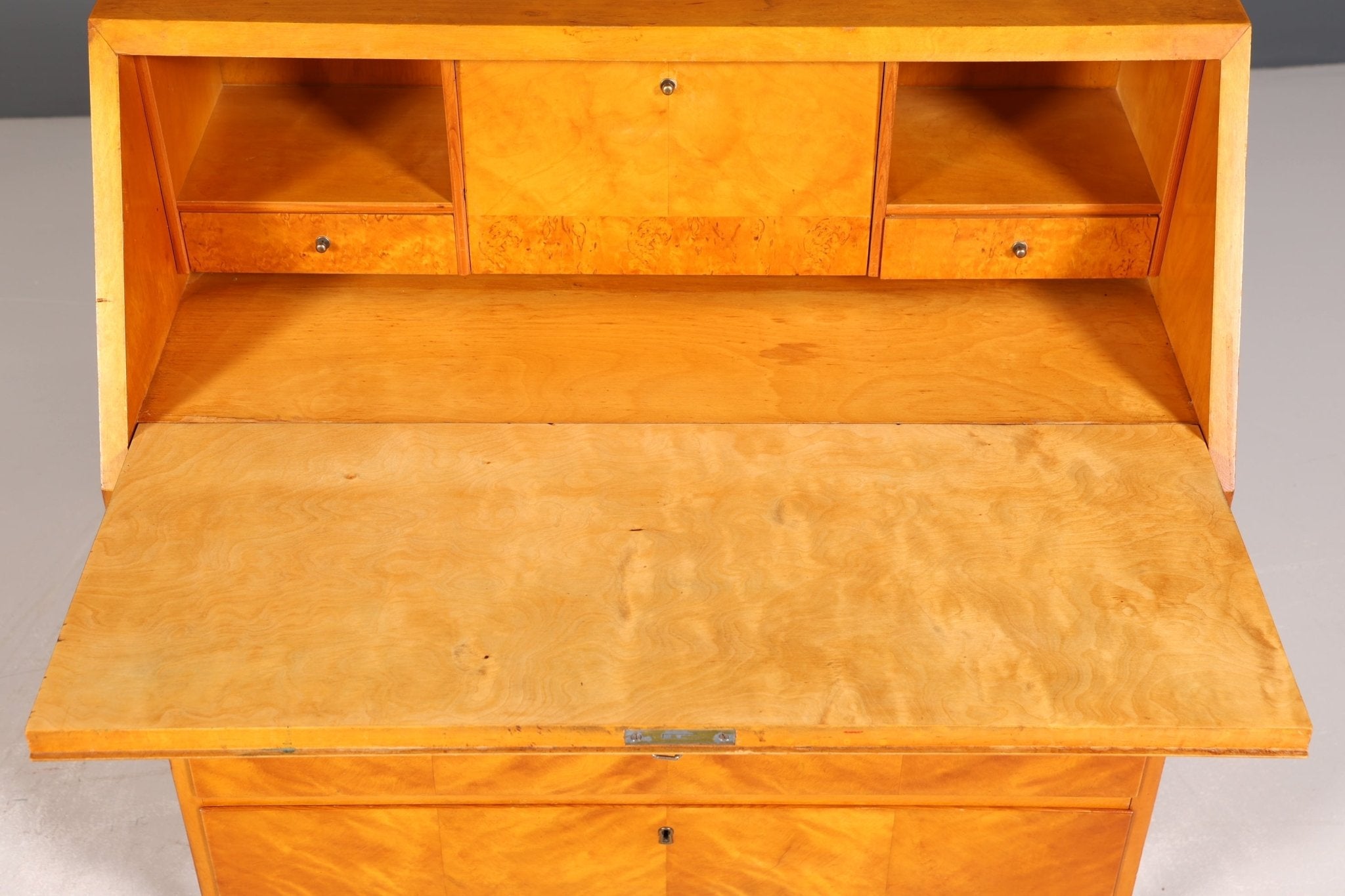 Beautiful secretary in the Biedermeier style around 1930, folding secretary, writing chest
