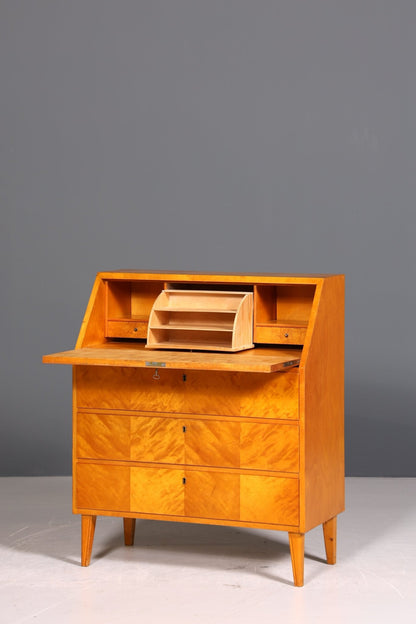 Beautiful secretary in the Biedermeier style around 1930, folding secretary, writing chest