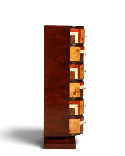 Wunderschönes Art Deco Stil Highboard Kommode Vertiko Schubladenkommode