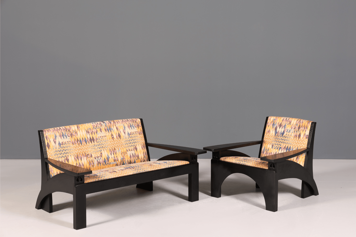 Wunderschönes Cassina Hill House Couch Design Italienisch Sofa by Charles Rennie Mackintosh 1980er Jahre 2 von 2