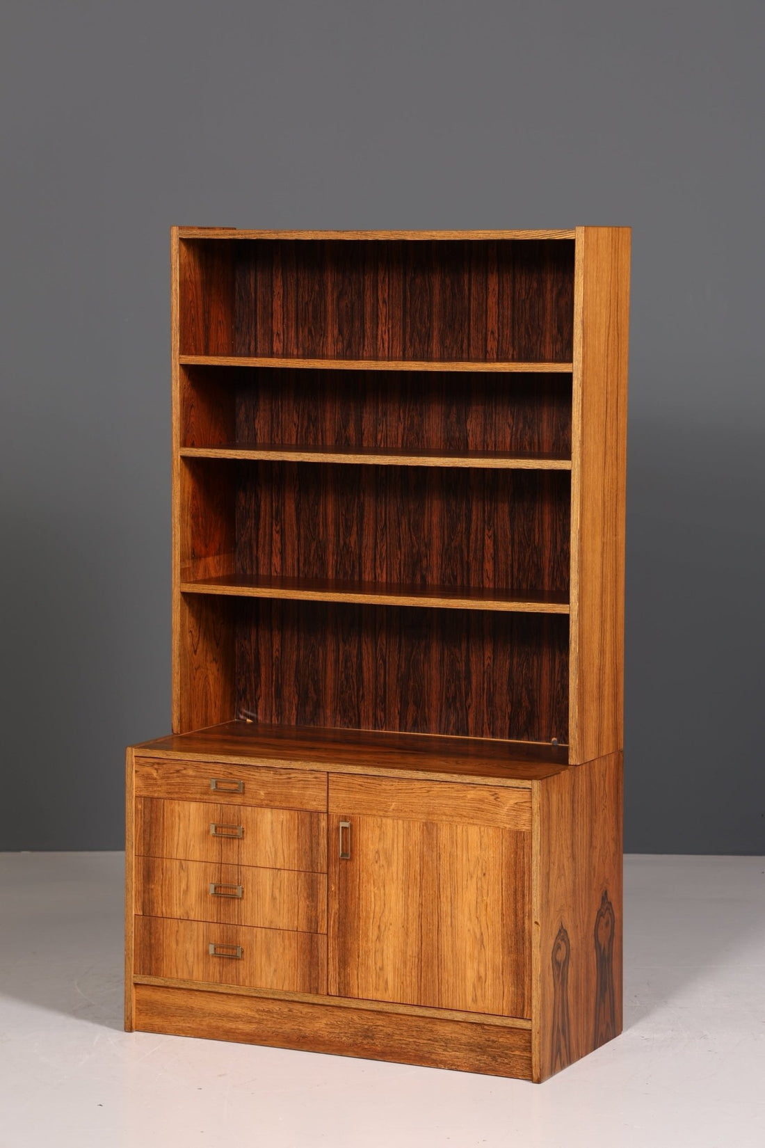 Wunderschönes Mid Century Palisander Regal Vintage Bücherregal 60s Schrank Kommode