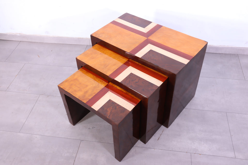 Edler Art Deco Stil Beistelltische 3er Satz Ablage Kult Ablage