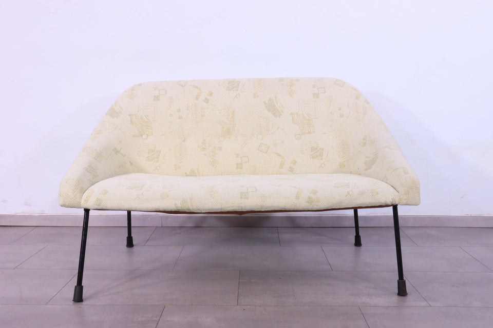 Wunderschöne Mid Century Sitzbank Vintage Polster 2er Sofa