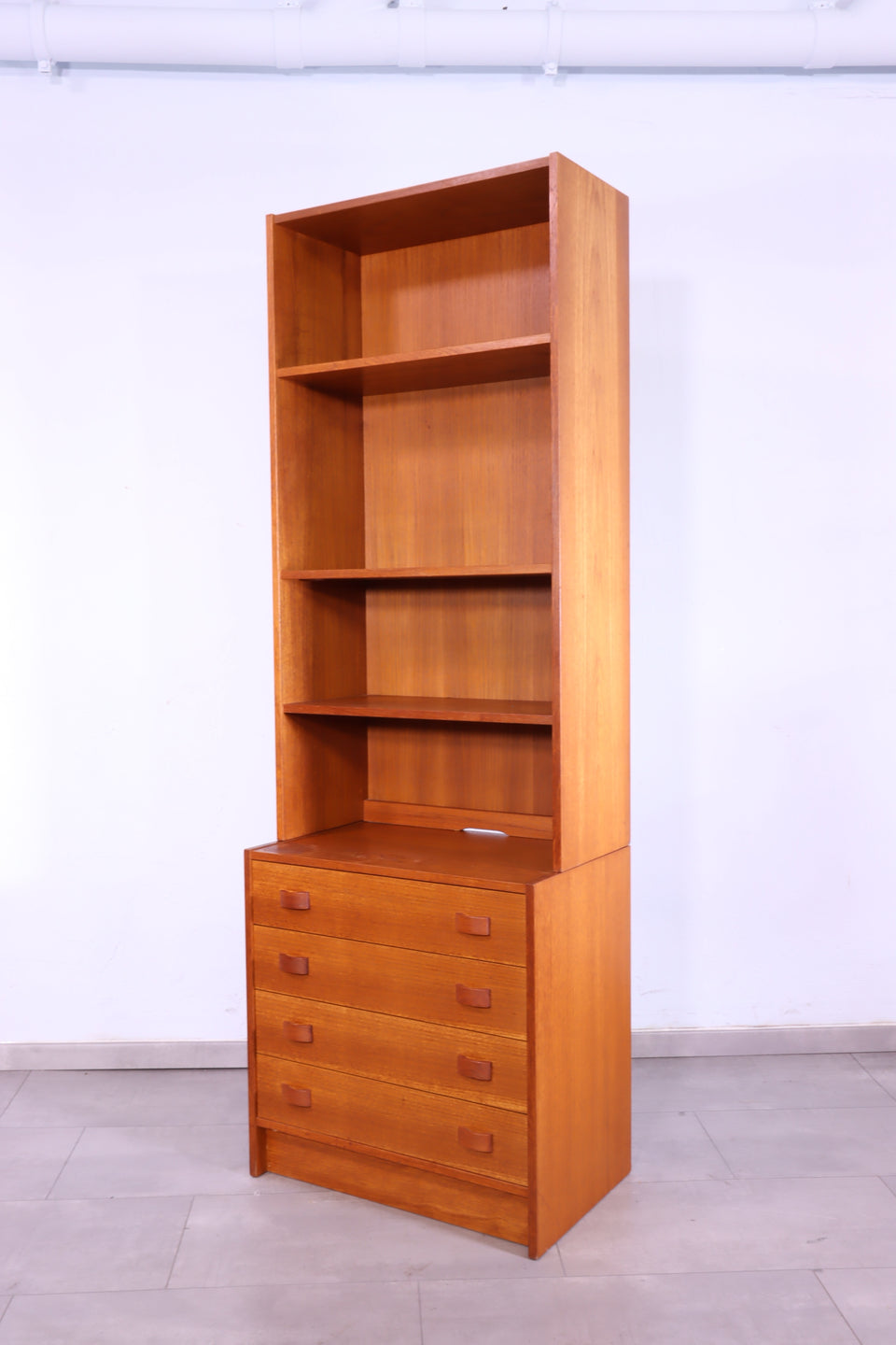 Teak Holz Domino MØbler Dänisches Regal Bücherregal Kommode