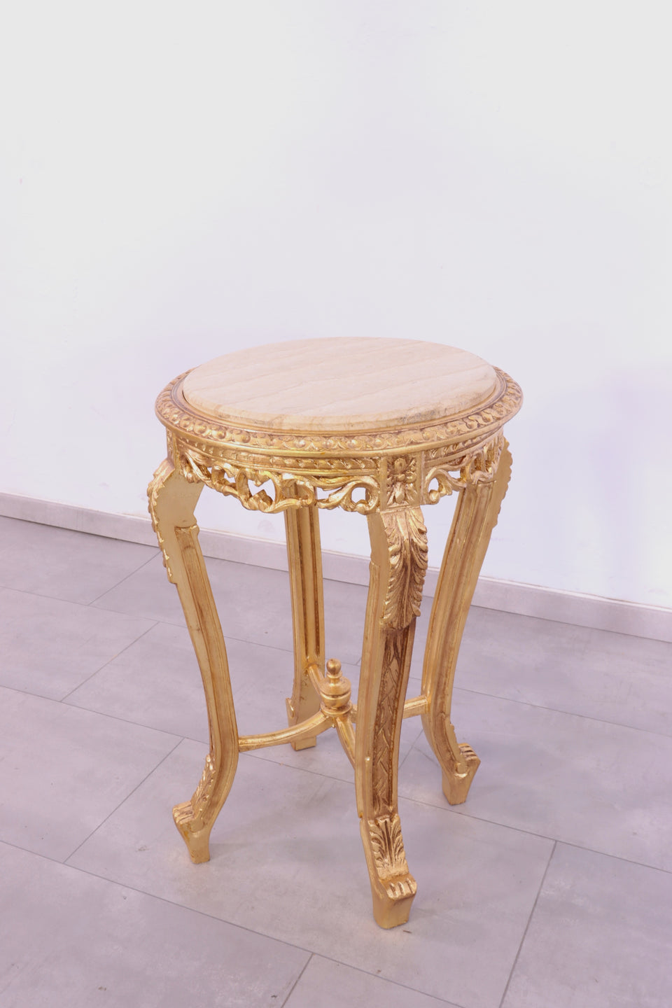Wunderschöner Barock Stil Beistelltisch Blumenhocker Ablage Marmor