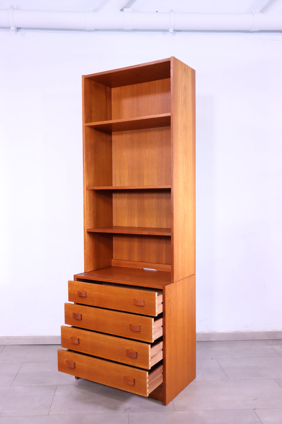 Teak Holz Domino MØbler Dänisches Regal Bücherregal Kommode
