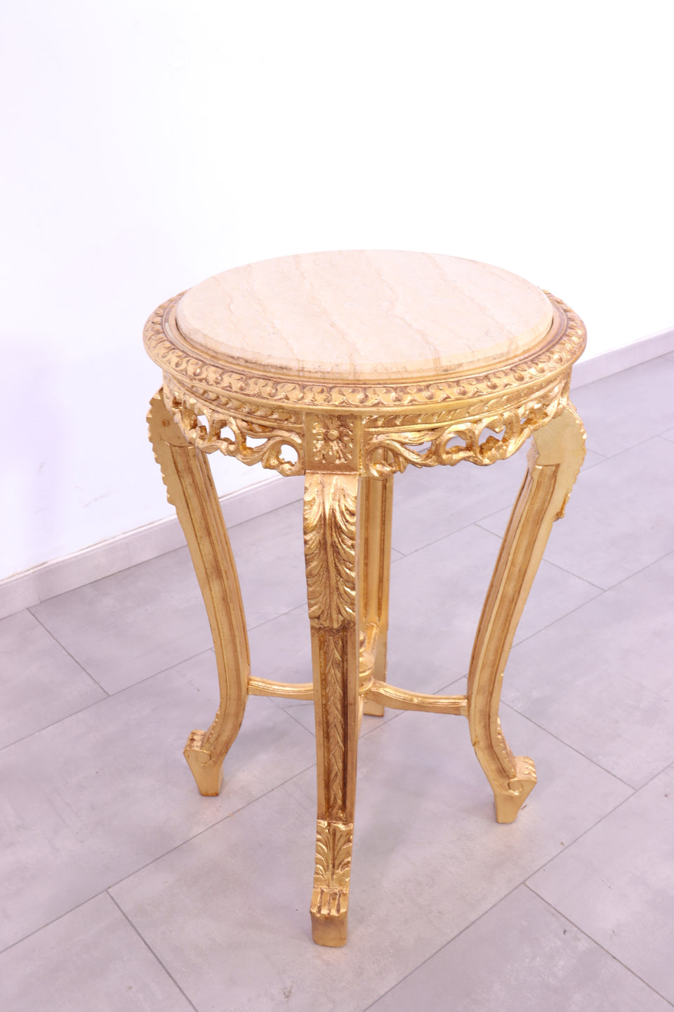 Wunderschöner Barock Stil Beistelltisch Blumenhocker Ablage Marmor