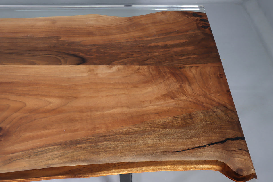 Einzigartiger Epoxidharz Tisch 258-90cm Nussbaum Esszimmer Tisch River Table