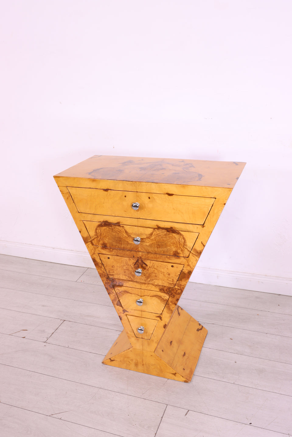 Traumhaftes Art Deco Highboard Birke Antik Stil Kommode 2 von 2