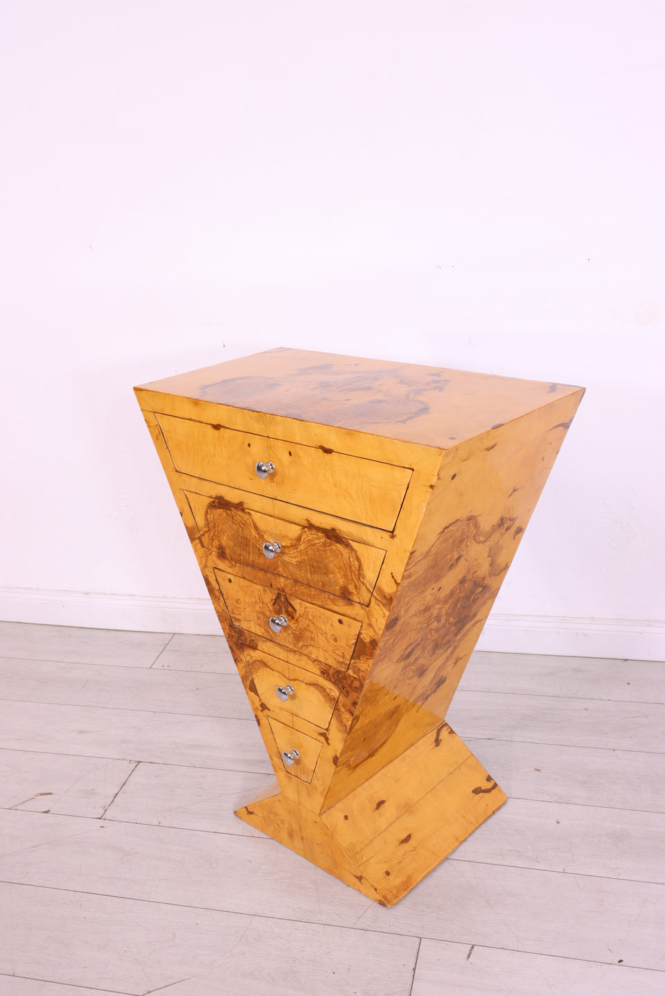 Traumhaftes Art Deco Highboard Birke Antik Stil Kommode 2 von 2