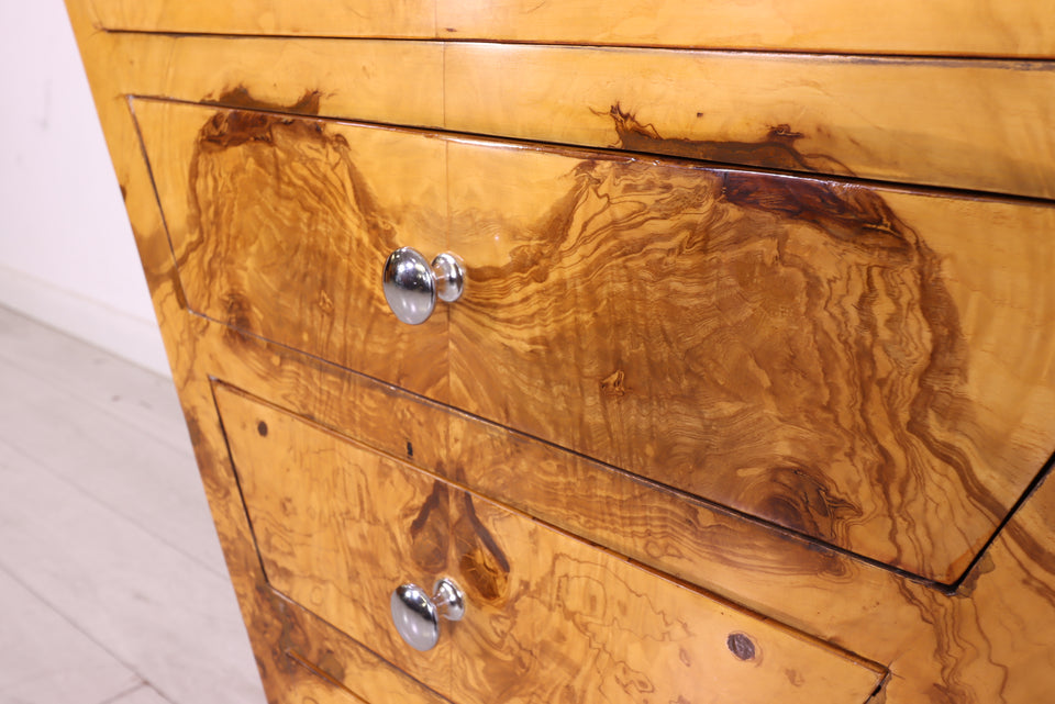 Traumhaftes Art Deco Highboard Birke Antik Stil Kommode 2 von 2