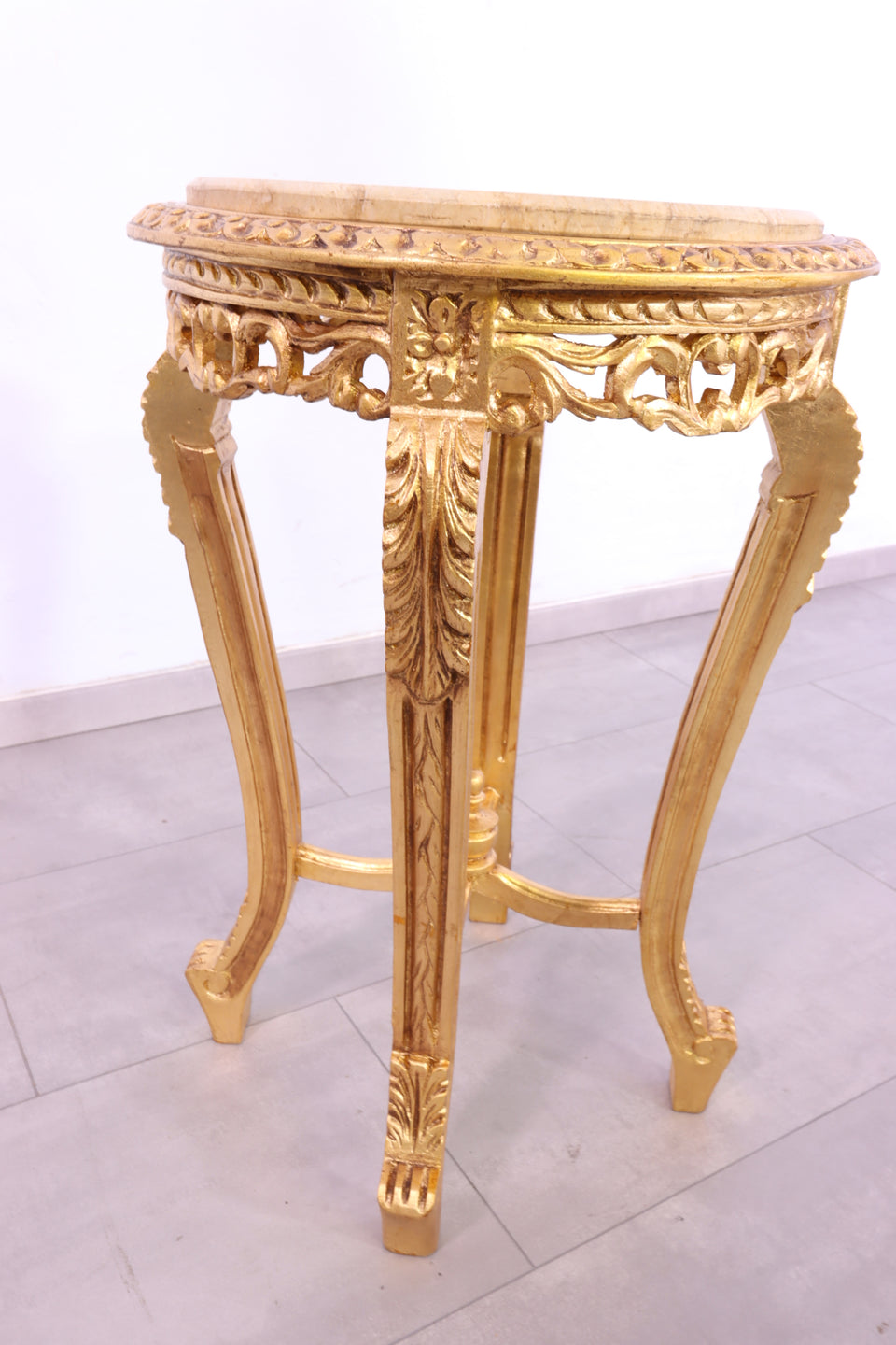 Wunderschöner Barock Stil Beistelltisch Blumenhocker Ablage Marmor