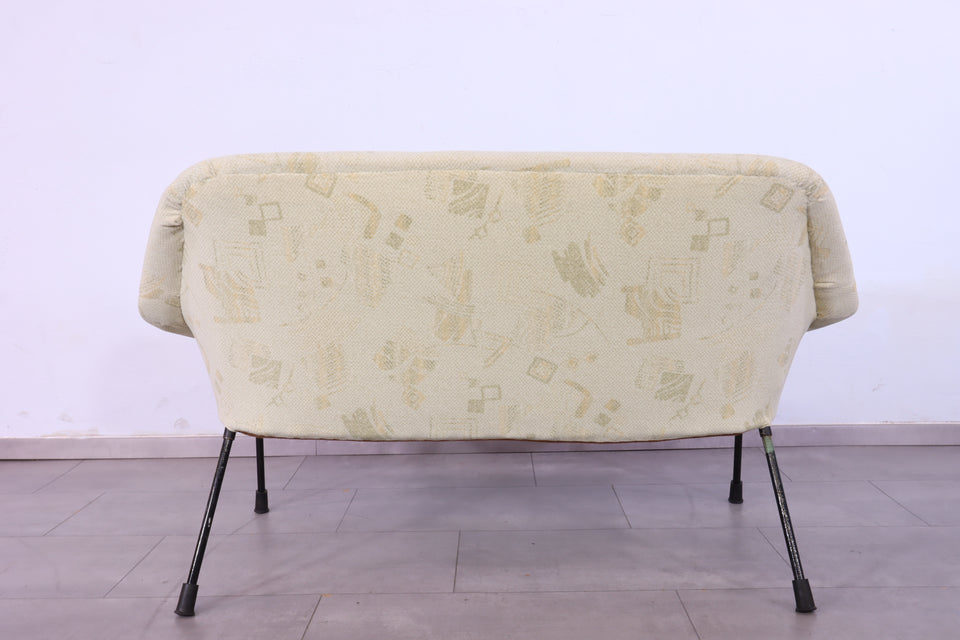 Wunderschöne Mid Century Sitzbank Vintage Polster 2er Sofa