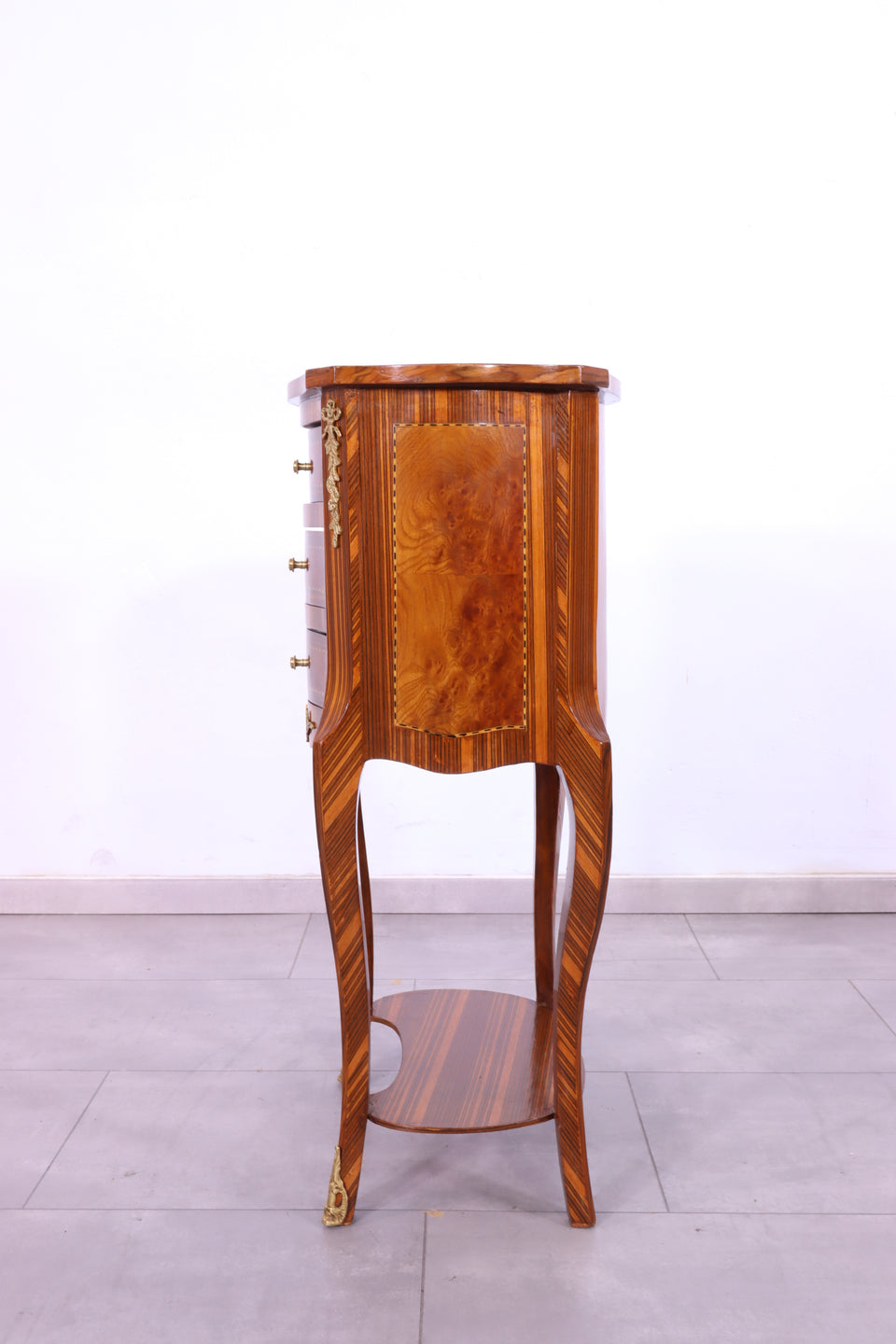 Edle Barock Stil Kommode Messing Antik Stil Beistelltisch