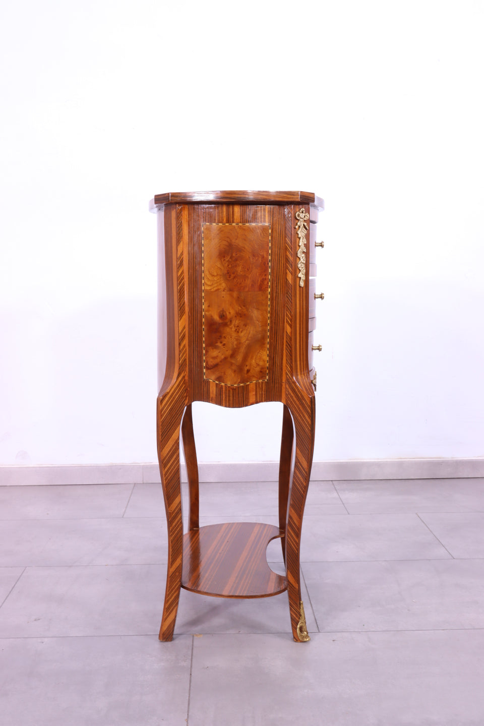 Edle Barock Stil Kommode Messing Antik Stil Beistelltisch