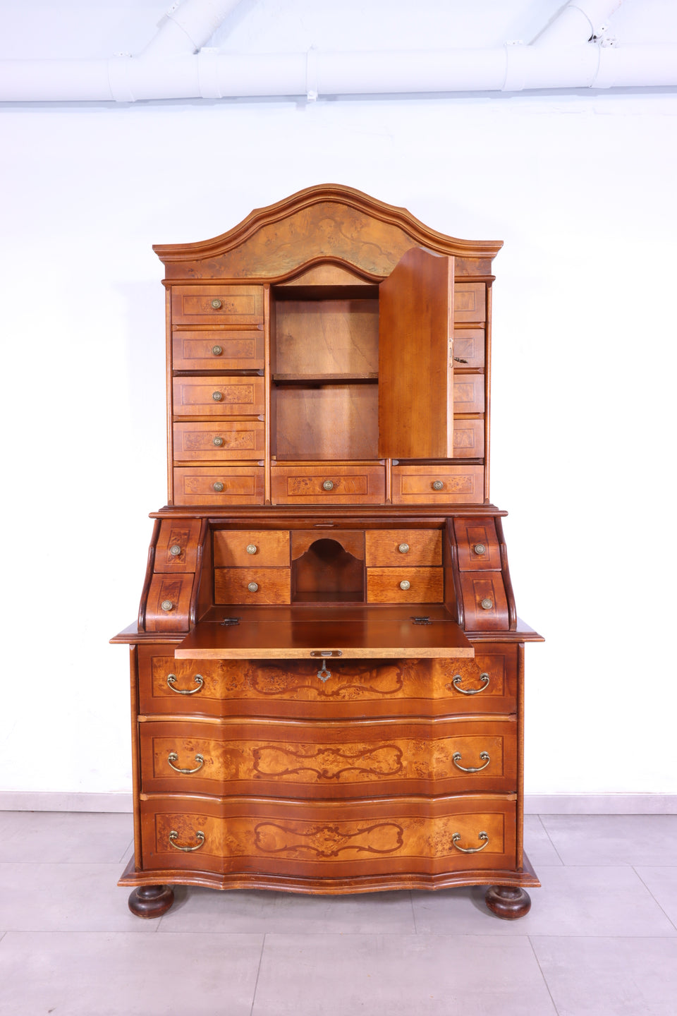 Prächtiger Sekretär Barock Stil Aufsatzsekretär Antik Stil Sekretär