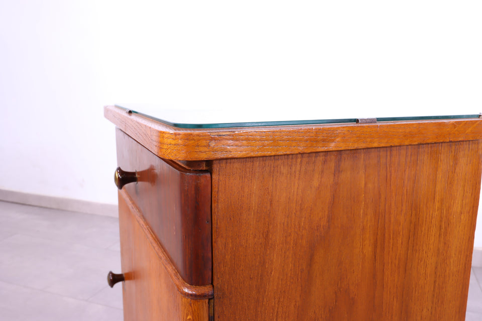 Schlichte Mid Century Retro Kommode 60s Vintage Sideboard Schrank