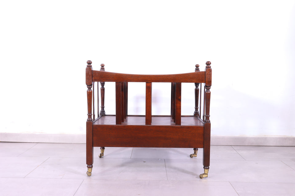 Seltener Englischer Zeitungsständer Canterbury Magazine Rack Antik 1920