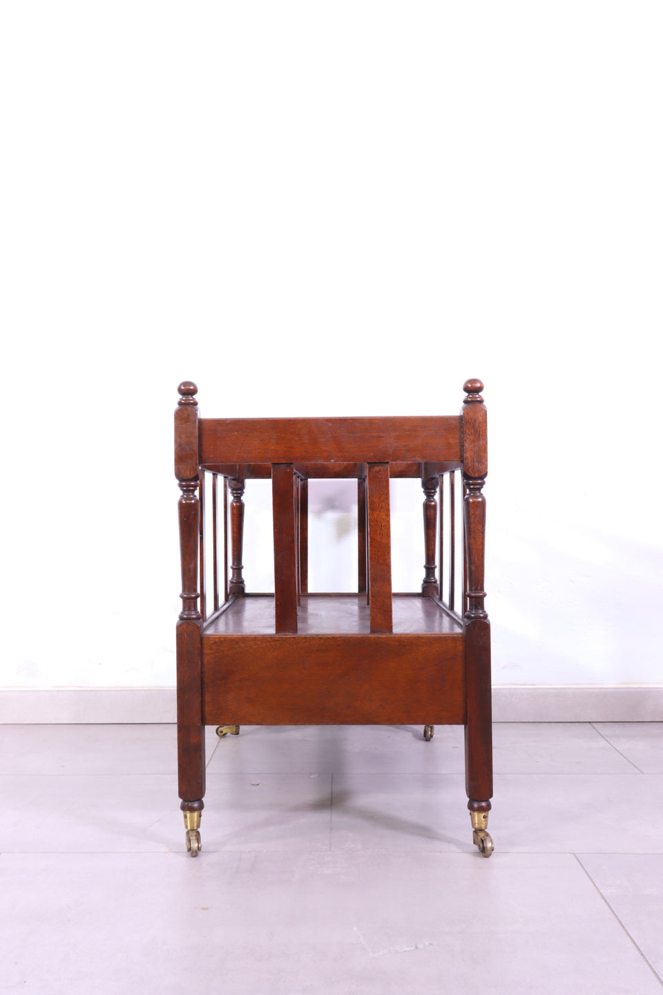 Seltener Englischer Zeitungsständer Canterbury Magazine Rack Antik 1920