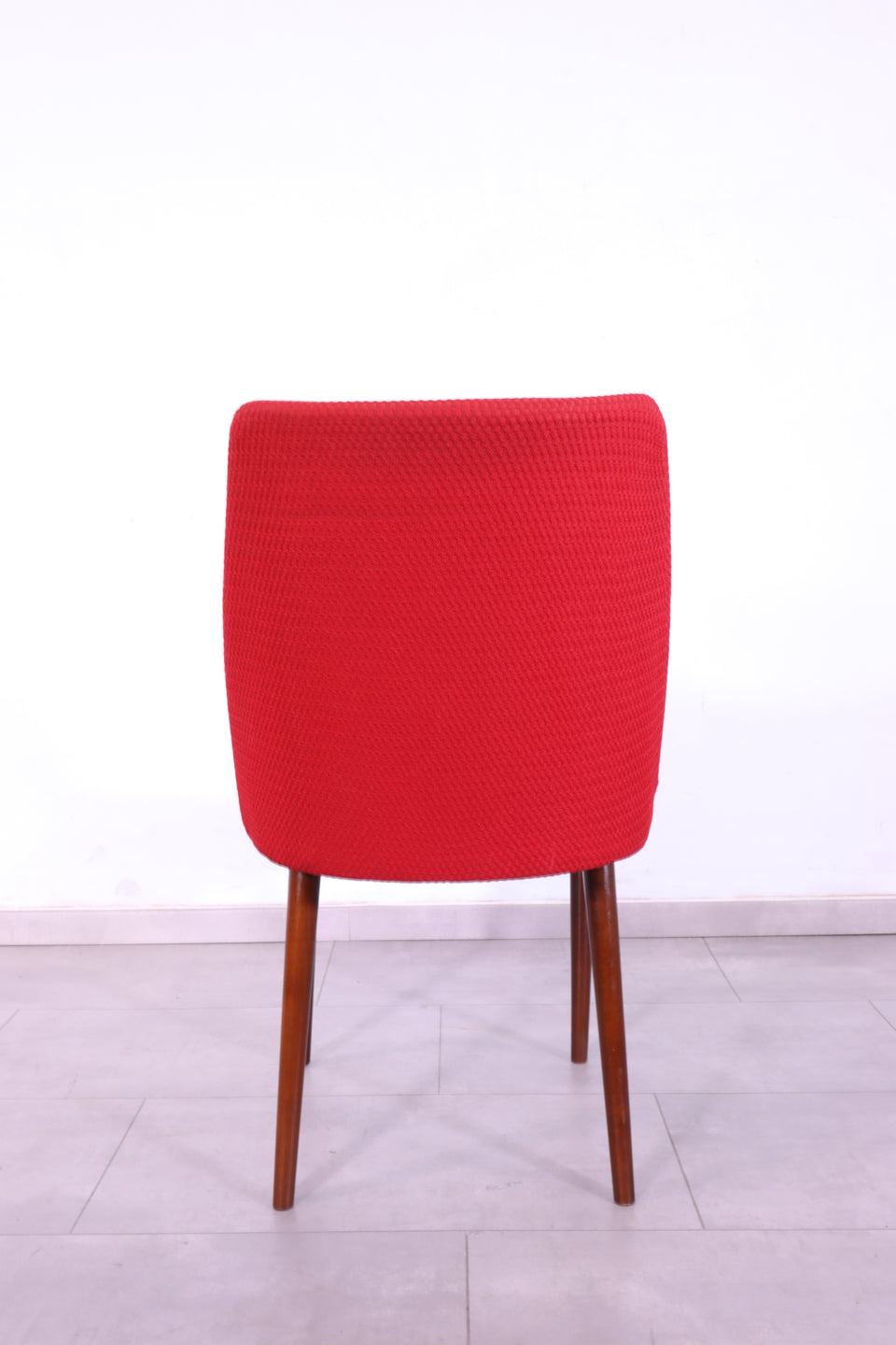 Wunderschöner Mid Century Stuhl Retro Rot Cocktail Stuhl 2 von 2