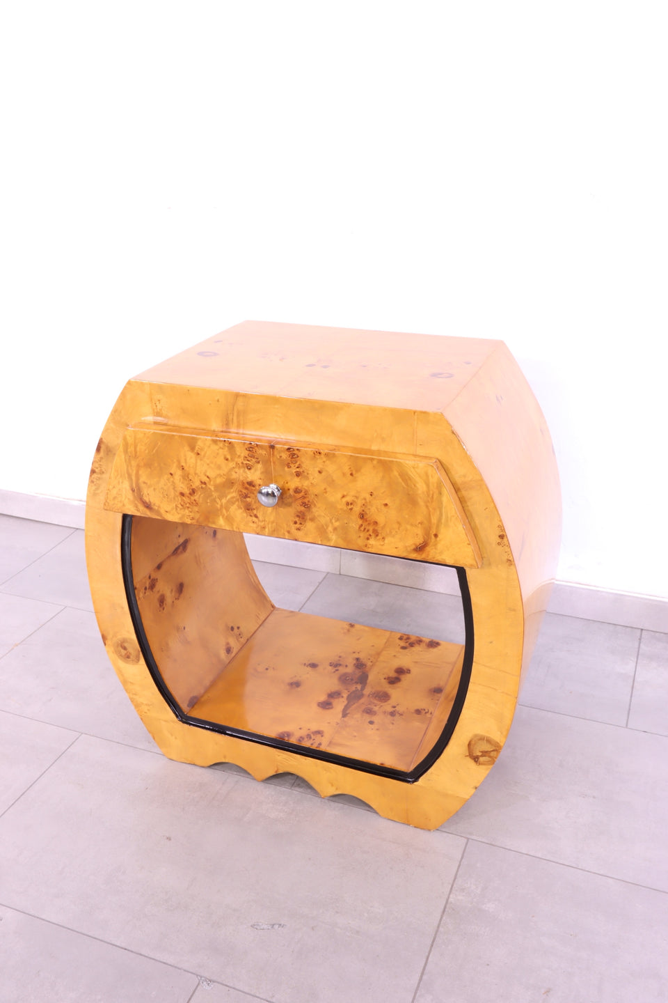 Edler Art Deco Stil Beistelltisch Birke Ablage Nachttisch Kommode 1 von 2