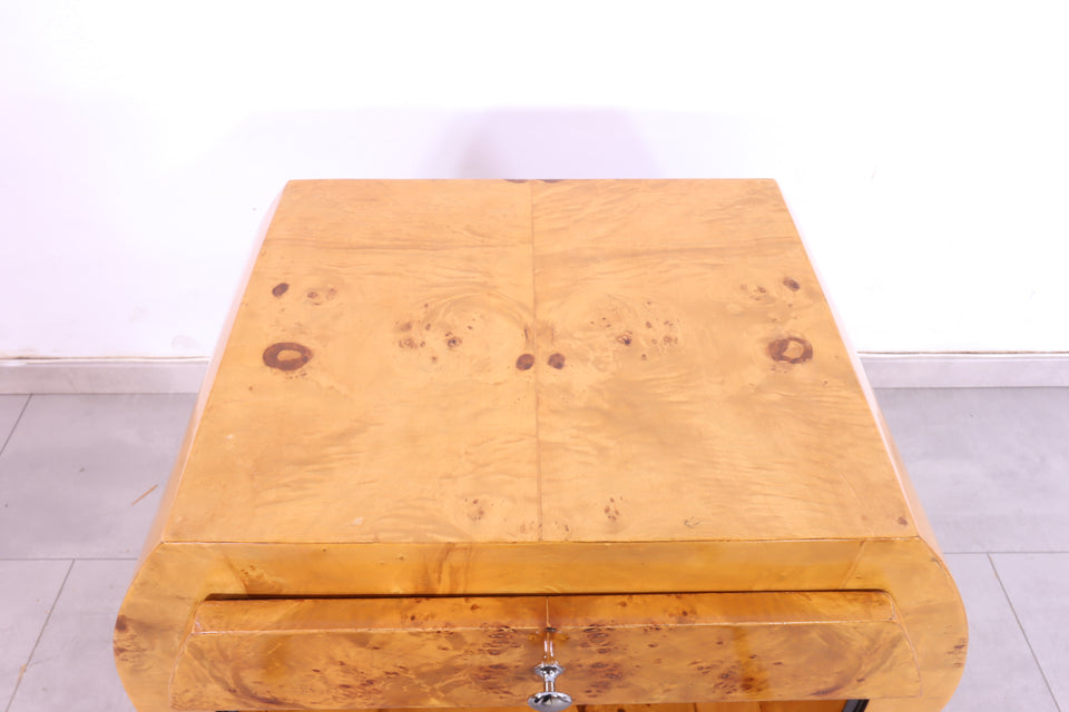 Edler Art Deco Stil Beistelltisch Birke Ablage Nachttisch Kommode 1 von 2
